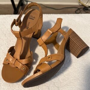 Clark’s Tan Women's Sandal Heels